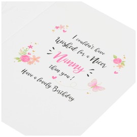 Piccadilly Greetings Modern Birthday Card Nanny - 8 x 6 inches