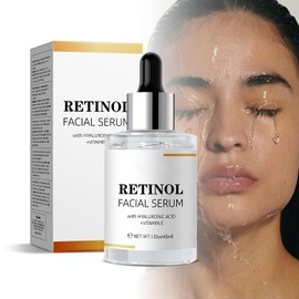 Sérum Facial con Retinol, Vitamina C y Ácido Hialurónico, Antiarrugas (1 PCS)