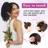 Stamped Glorious Afro Kinky Curly Ponytail Extension 14 Inch Drawstring