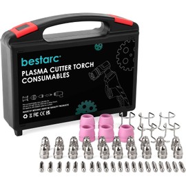 bestarc AG60P Plasma Cutter Torch Consumables, 50Pcs Cutting Torch Tip Nozzles Kit with Box, For AG60 WSD60 AG60P and BTC500DP