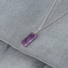 YASHEE Natural Ametrine Gemstone Pendant Necklace, Flat Bar Polished Stone,