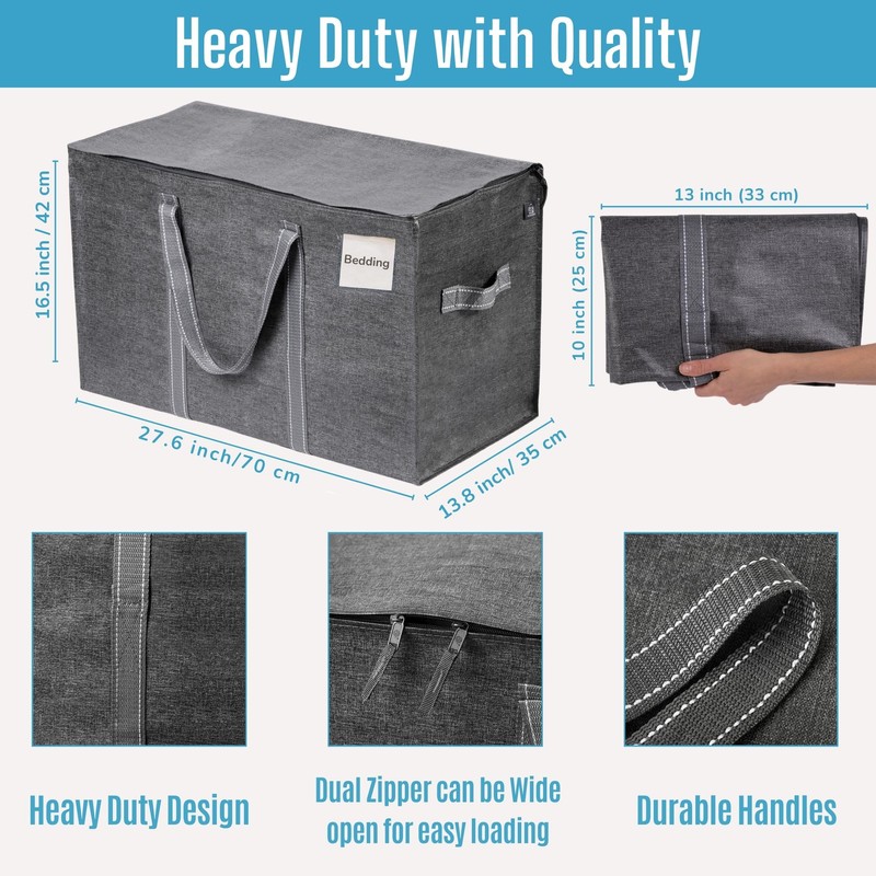 VENO 6 Pack Moving Bags, Heavy Duty, Moving Boxes Alternative,