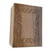Indian Glance Wooden Urn Box - Urn for Human Ashes