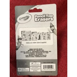 Crayola Crayon Tip Pencil Top Erasers 30 count package New