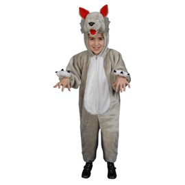 Dress Up America Little Kids Plush Wolf Costume
