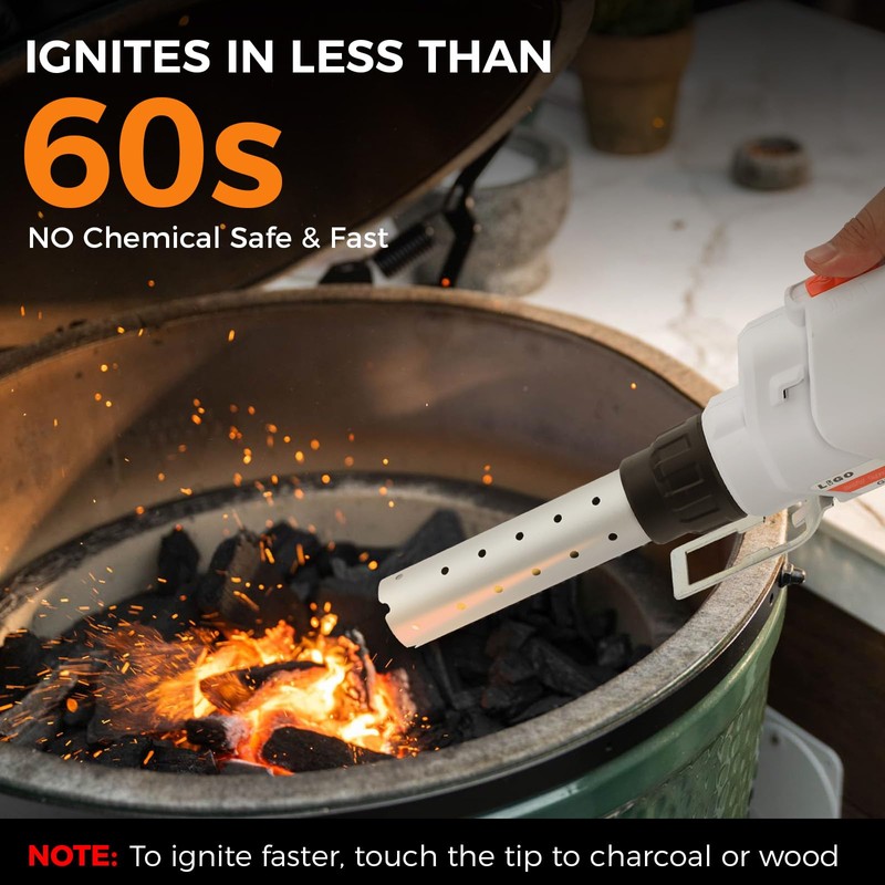 LIGO Cordless Fire Starter, 20V Charcoal Starter and Lighter, Chemical