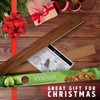 Premium 24 Inch (Large Size) Dark Walnut Wood Magnetic Knife