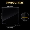 36 Pcs 2 mm Acrylic Sheet Clear Cast for LED