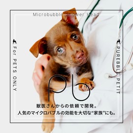 Pet Only Pure Blue Micro Bubble Shower Splash Resistant Convergent Shower Head Nano Bubble Ultra Fine Bubble Water Saving Shower Head Perfect Gift Pure Blue Petite (Black)