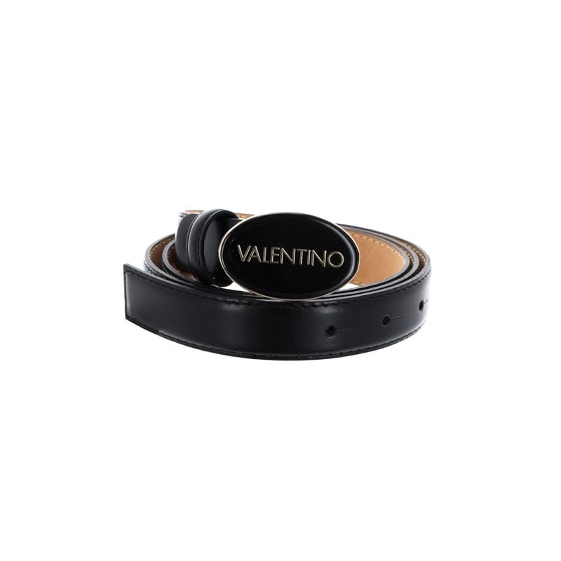 VALENTINO Block Plaque Buckle Belt W85 Nero/Oro - Can be