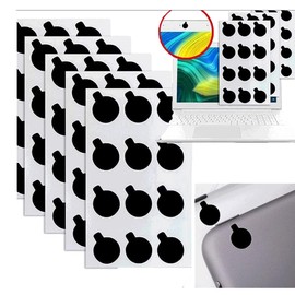 Camera Sticker Webcam Privacy Stickers for Camera Lens Privacy - Removable & Reusable. Bulk Pack (5 Sheets x 12 Stickers - 60 Black Webcam Covers Stickers)