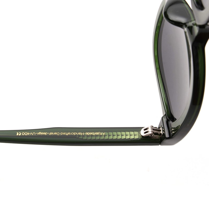 A.kjaerbede Billy Dark Green Transparent Sumglasses