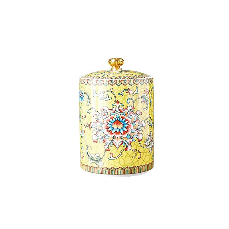 Bicuzat Enamel Ceramic Tea Caddy Tea Canister Tea Storage Container