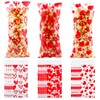 Zi Lan 50 Pcs Red Heart Cellophane Treat Bags Self Sealing Party Favor Gift Candy Bags for Valentine's Day Wedding Party Decorations Supplies
