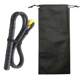 moyiw Golf Rope Swing Trainer,Golf Swing Training Aid, Swing Practice Cord with Storage Bag,Golf Speed Trainer For Golfers, Golf Swing Rope Trainer for All Levels (Black)