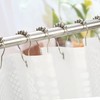 Shower Curtain Rings, Rust Proof Metal Shower Hooks for Bathroom
