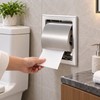 304 Stainless Steel Toilet Paper Holder – Waterproof Black Wall-Mounted