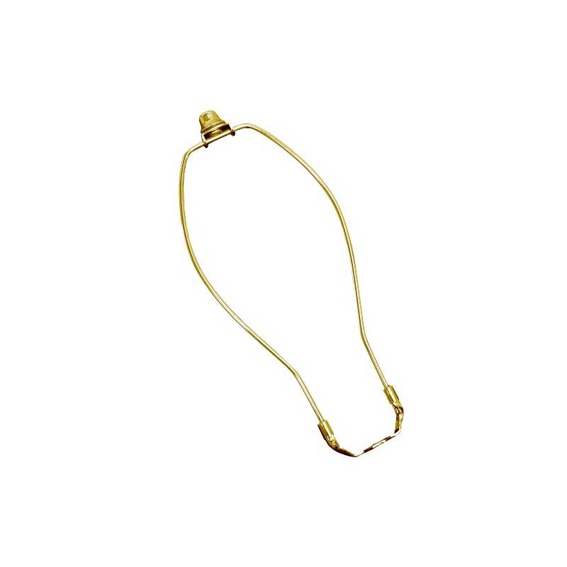 FenchelShades.com Lampshade Brass Harp with Finial (13 Inches)