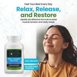 Neuro biologix Daily Tension Release – Synergistic Herbal & Vitamin C Formula for Muscle Rel...