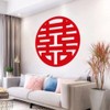 LRGKMCWTOB 2PCS Chinese Wedding Decoration Double Happiness Decorations Chinese Wedding