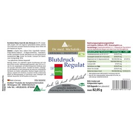 Blood Pressure Regulat Dr. Michalzik - No Additives - From BIOTIKON®