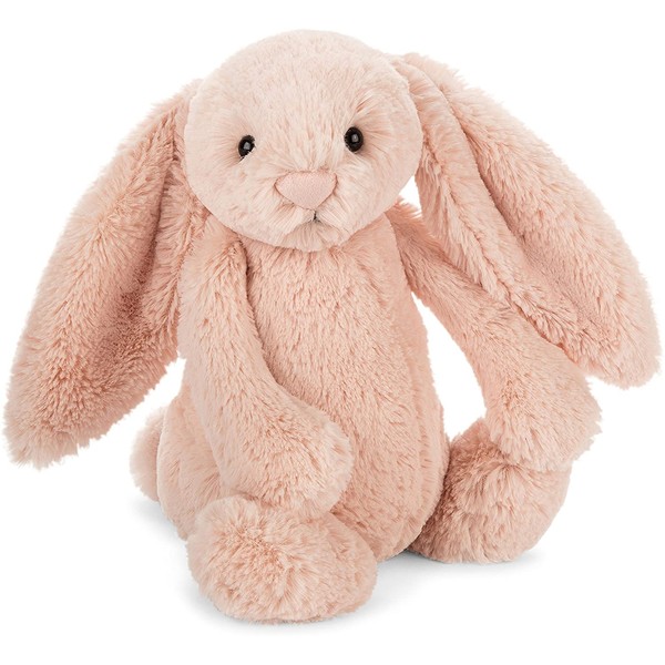 Jellycat Bashful Blush Bunny Stuffed Animal, Medium, 12 inches