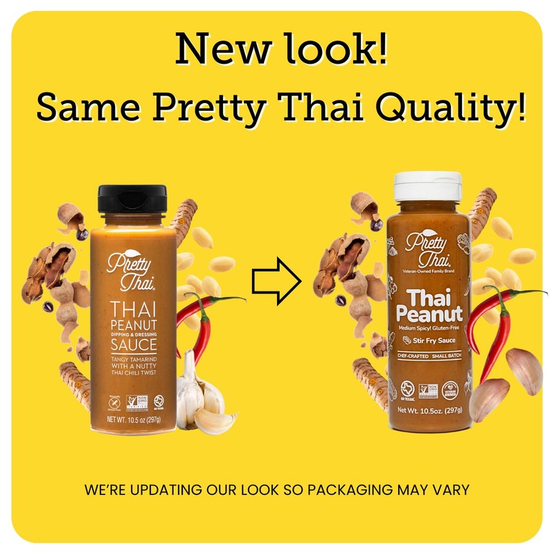 Pretty Thai Peanut Sauce, Gluten Free Certified Non-GMO Vegan Authentic