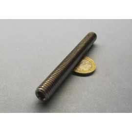 Basic 18-8 Stainless Steel Set Screws, Cup Point, 3/8-16 x 3 1/2" Length, 4 Pcs