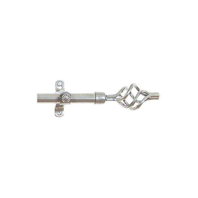 Achim Metallo Decorative Rod & Finial Lexus Width/Silver