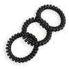 Black Spring Hair Tie Women's Hair Tie (WFI830W) / 머리끈 블랙 스프링머리끈 여성머리끈 (WFI830W)