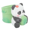 Panda Bamboo Pen Holder Cute Shape Large Capacity Resin Multipurpose