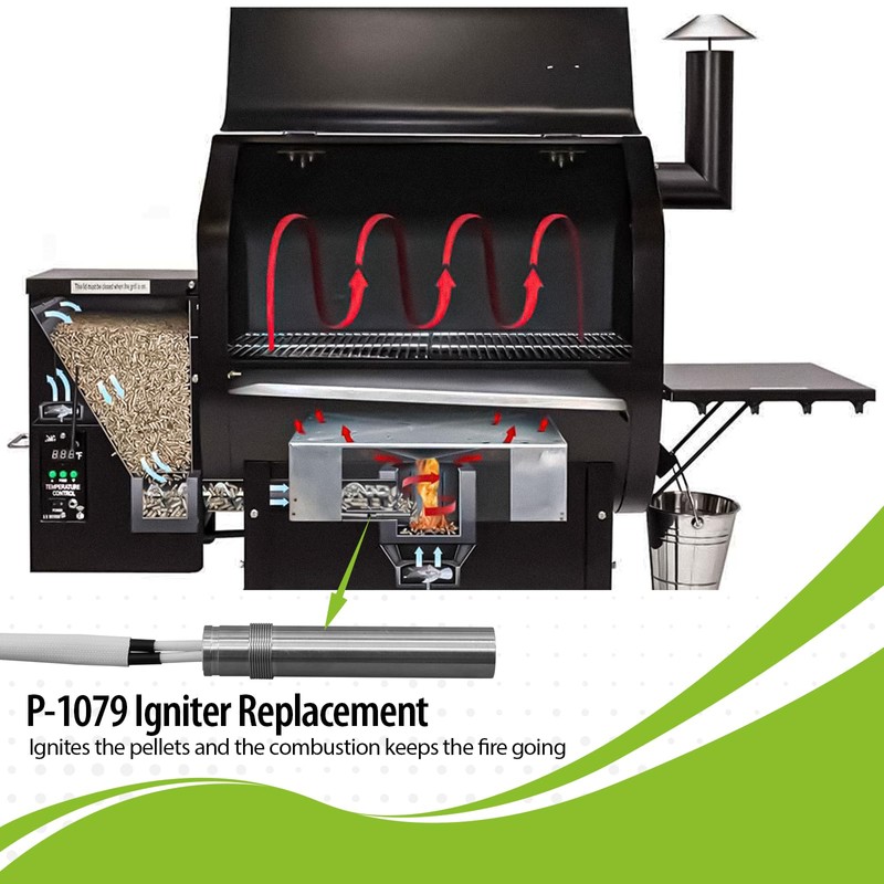 Igniter Replacement Parts P-1079 for Green Mountain Pellet Grill Smokers,110V