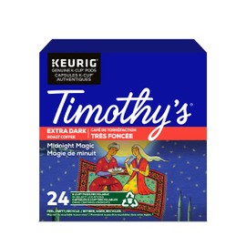Timothy's World Coffee, Midnight Magic, K-Cup Portion Pack for Keurig K-Cup Brewers 24-Count (Pack of 2)