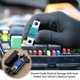 32V Midi Fuses, 16 Pcs Midi Fuse 20/30/40/50/60//80/100/120 Amps Automobile High Current Fuse for Car Marine Truck Marine Electric Hybrid Vehicle Motor