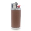 Lucklybestseller Metal Leather Lighter Case Cover Holder for Bic Mini