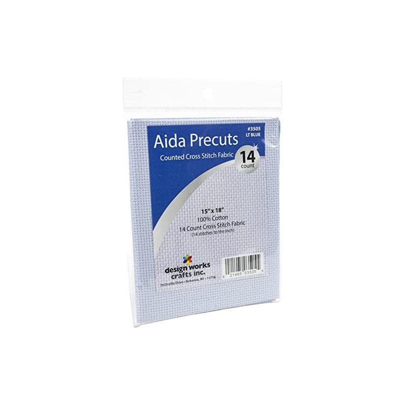 Design Works Crafts 14 Counted Cross Stitch-Light Pre-Cut Aida Fabric,