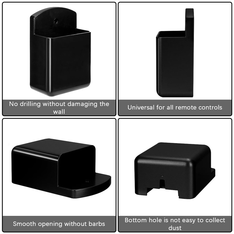 6 Pack Remote Control Holder Wall Mount Media Controller Organizer