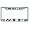 Wounded Warrior Chrome License Plate Frame
