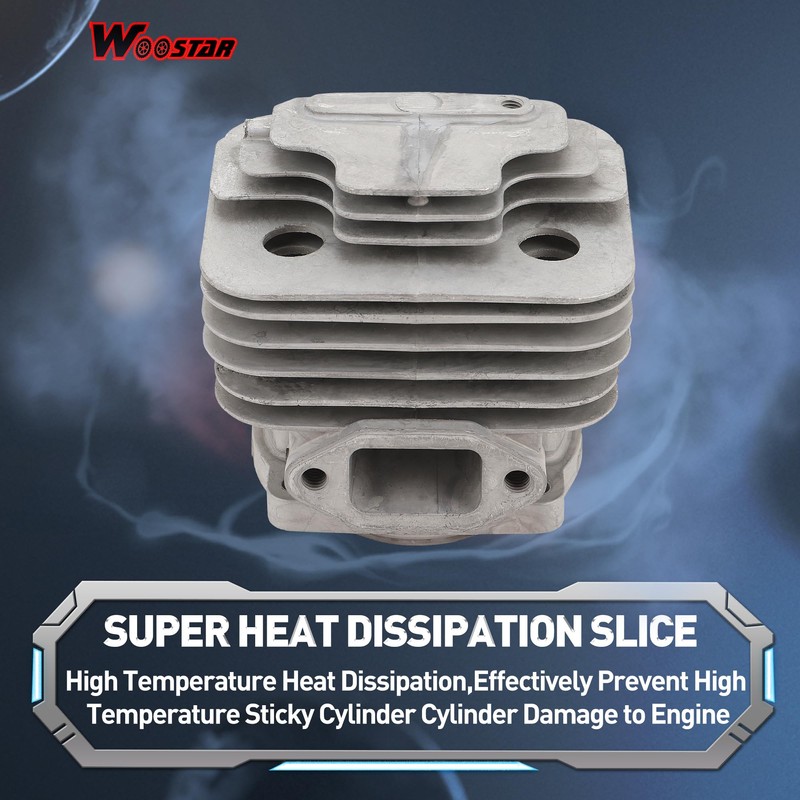 WOOSTAR 40mm Big Bore Cylinder with Piston Ring Kit Replacement