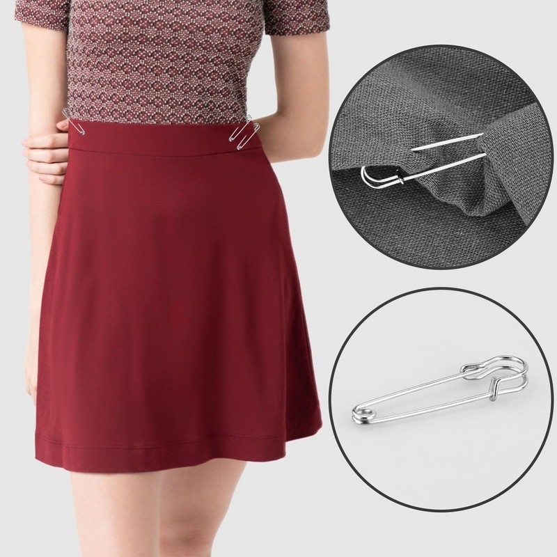 Large Safety Pins For Clothes 15pcs 2 Inch (50mm) Heavy