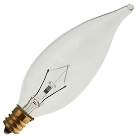 Industrial Performance 25CFC 130V, 25 Watt, CA10, Candelabra Screw (E12) Base Light Bulb (1 Bulb)