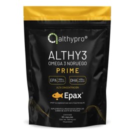 Omega3 Epax Noruego Alta Concentración  Norwegian Omega-3 High Concentration EPADHA, 90 caps                                                          