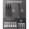 Nicpro 0.7 mm Mechanical Pencil Set with Case, 3PCS MP2000