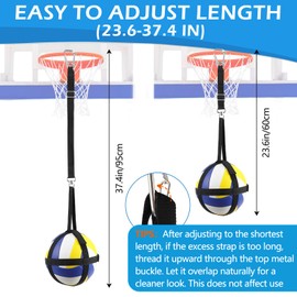 Volleyball Solo Spike Hanging Trainer, Adjustable & Hand-Safe Design