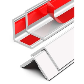 ‎Frychee Pure White Wall Corner Protector, Walls Edge Protector,Self-Adhesive Wall Corner Guards,PVC Double Side Edge Protector, Furniture Stairs Guard(4PCS, 90cm/35.4in)