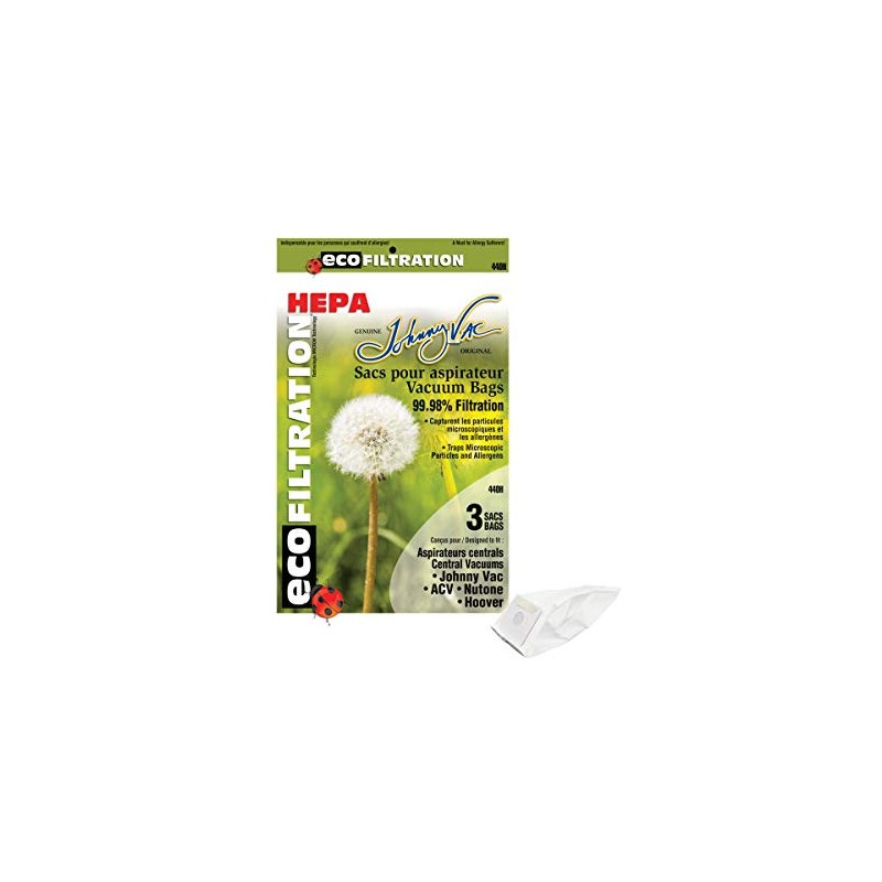 Generic Hepa Nutone Hoover Central Vacuum Bags 3 Pack