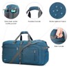 WANDF Travel Duffle Bag 65L Shoes Compartment Foldable Overnight Weekender