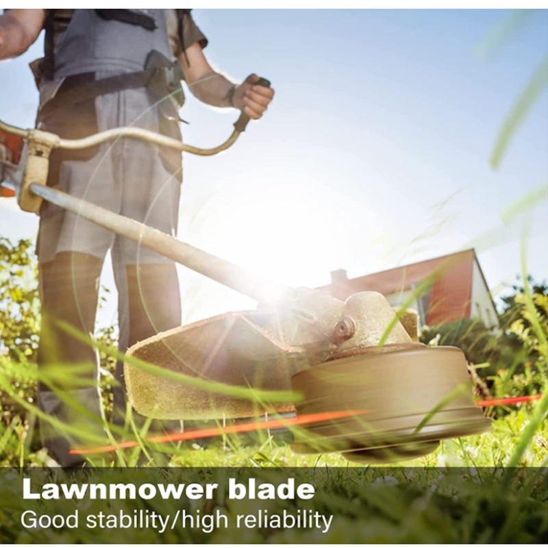 MIBICIRI 20 Pieces Plastic Grass Trimmer Blades, Replace Plastic Cutter