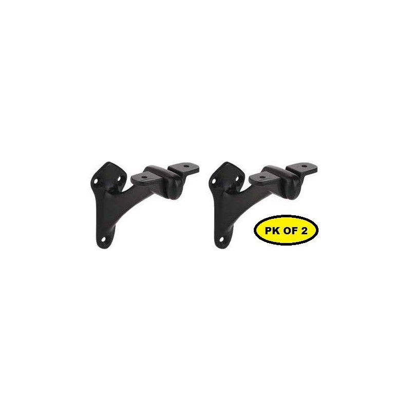 STALLION HARDWARE Iron Handrail Stair Brackets, Heavy Duty Bracket for