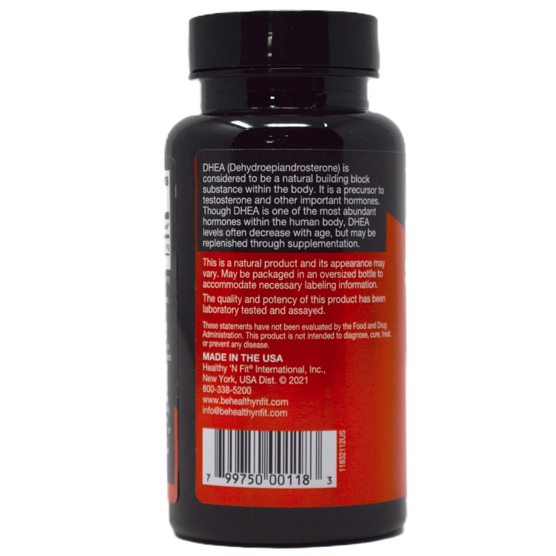 Healthy N Fit DHEA 50mg - 100 Capsules. Support Hormones